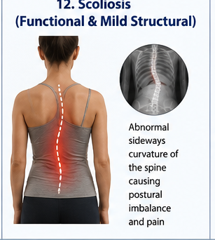 Physiotherapist assisting posture and spine movement