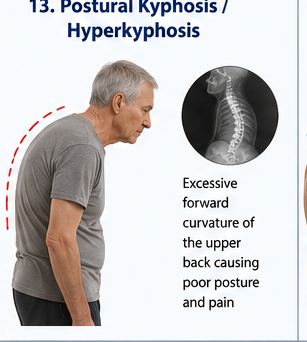 Upper back posture-related stiffness