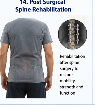 Post surgical spine rehabilitation support