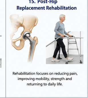 Post hip replacement rehabilitation support