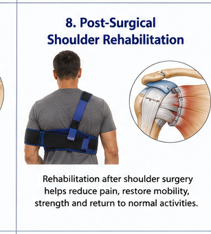 Shoulder massage and rehabilitation support