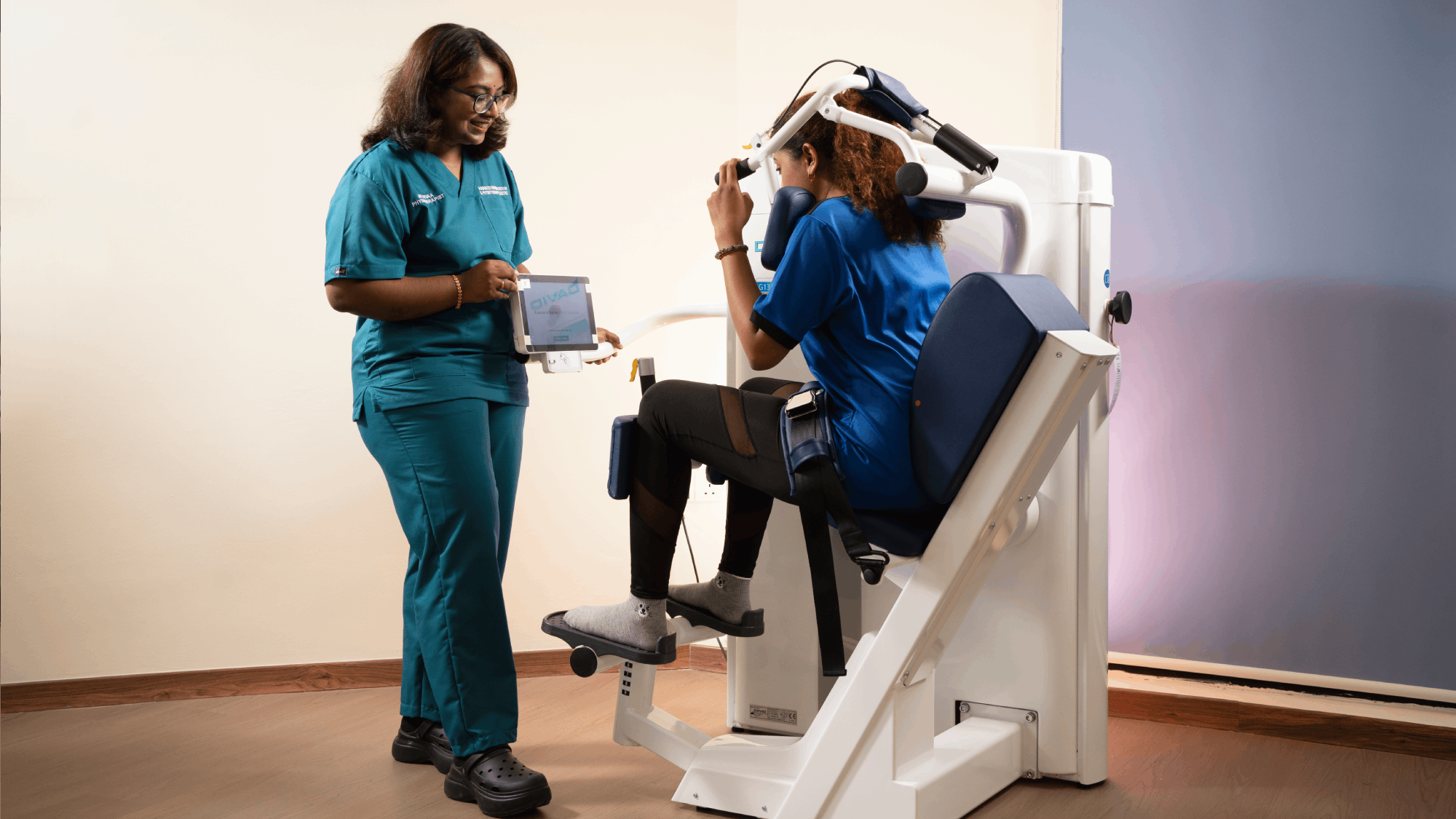 Lumbar thoracic recovery rehabilitation session